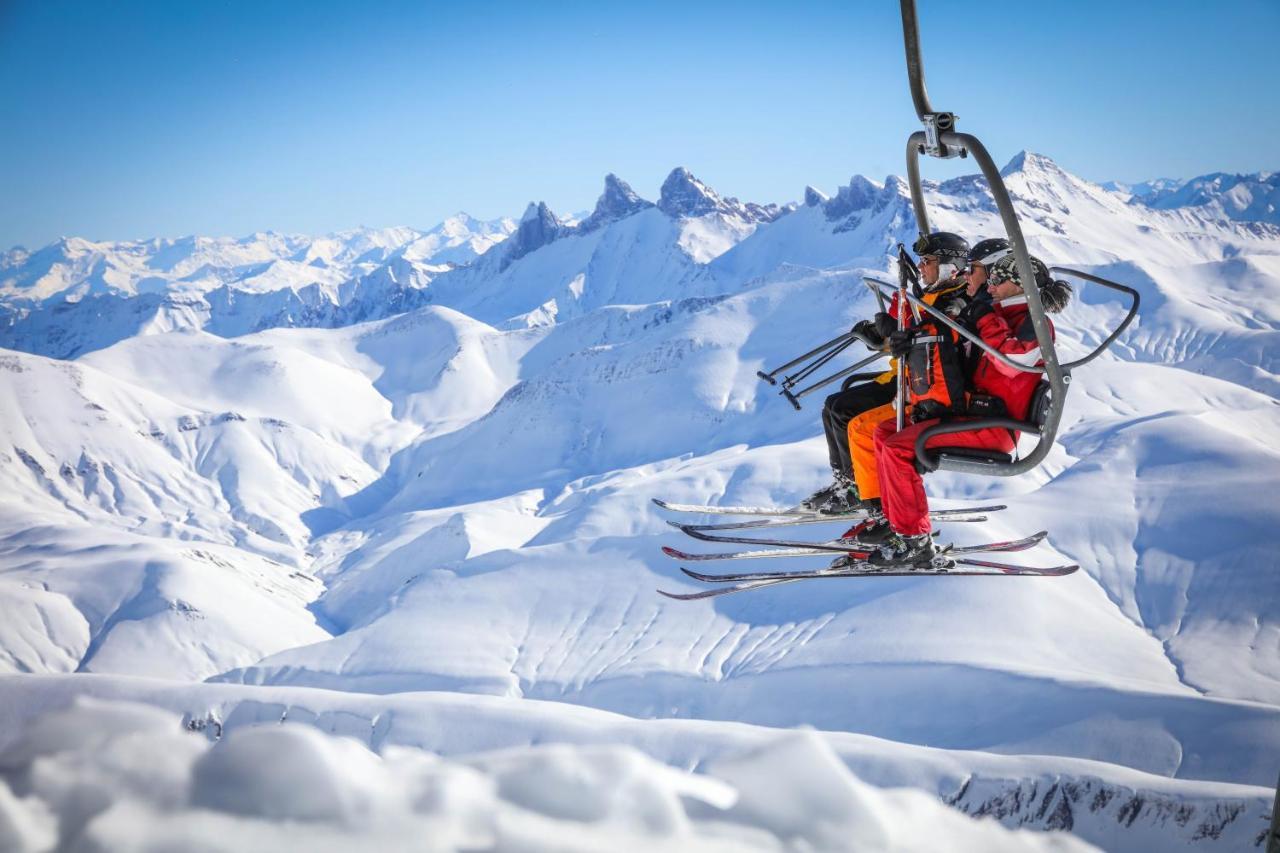 Hotel Le Refuge Alpe d'Huez Exteriör bild
